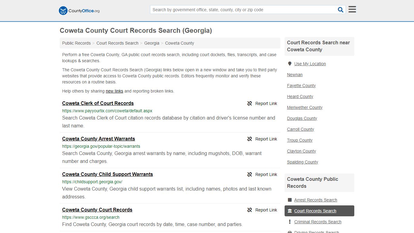 Coweta County Court Records Search (Georgia) - County Office