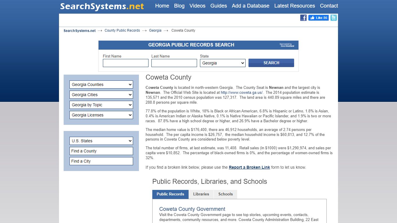 Coweta County Criminal and Public Records